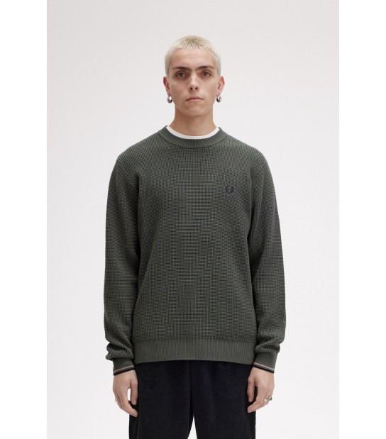 Jersey Fred Perry K6507 638 Verde Campo