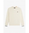 Sudadera Fred Perry Con Cuello Redondo Color Crudo