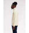 Sudadera Fred Perry  Con Media Cremallera Color Crudo