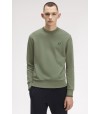 Sudadera Fred Perry Con Cuello Redondo Color Verde Laurel