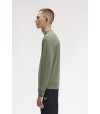 Sudadera Fred Perry Con Cuello Redondo Color Verde Laurel