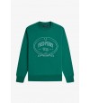 Sudadera Fred Perry M1605 Z18 Verde deportivo