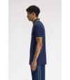 Polo Fred Perry M3600 02B Azul tennis/Cebada limón
