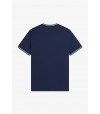 Camiseta Fred Perry M1588 86A Azul/ Blanco/ Verde