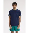 Camiseta Fred Perry M1588 86A Azul/ Blanco/ Verde
