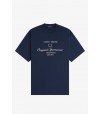 Camiseta Fred Perry M2407 X86 Azul tenis