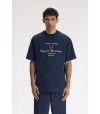 Camiseta Fred Perry M2407 X86 Azul tenis