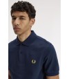 Polo Fred Perry M6000 02B Azul tenis/ Cebada limón