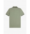 Polo Fred Perry M6000 S23 Alga marina/ Negro