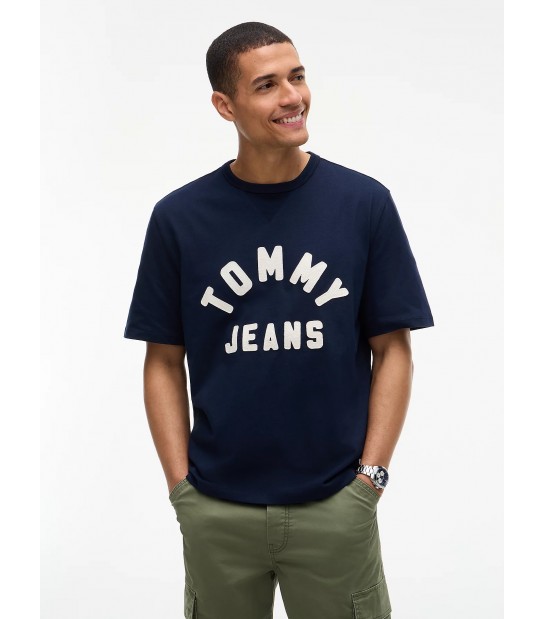 Camiseta Tommy Jeans 23544CYG Azul y blanco
