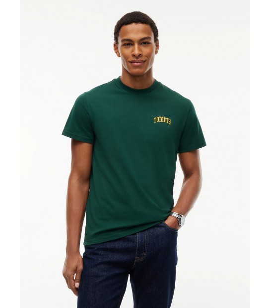 Camiseta Tommy Jeans 23558MBM Verde y amarillo