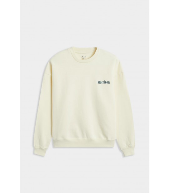 Sudadera Morrison Vainilla y verde
