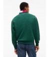 Sudadera Tommy con media cremallera y logo en el cuello.