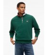 Sudadera Tommy con media cremallera y logo en el cuello.