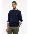 Jersey texturizado slim azul marino