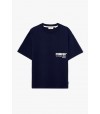 Camiseta Pompeii Navy Boxy Graphic Azul Marino