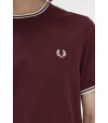 Camiseta Fred Perry M1588 Rojo Oscuro