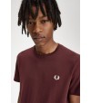 Camiseta Fred Perry M1600 R82 Rojo Oscuro