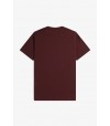 Camiseta Fred Perry M1600 R82 Rojo Oscuro